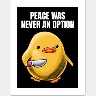 Duck with Knife Meme Posters and Art